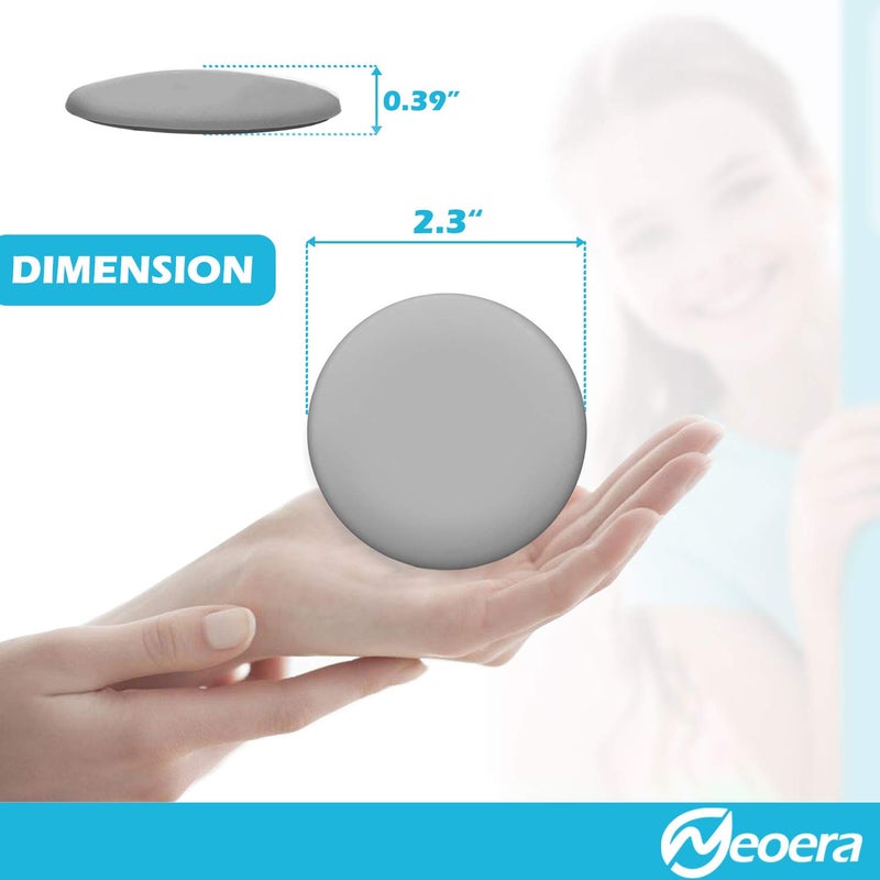 Neoera Door Stopper Wall Protector (5Pack) 2.3" Rubber Door Handle Bumper, Wall Protectors with Premium Self Adhesive Sticker for Protecting Walls (Gray) - Image 5